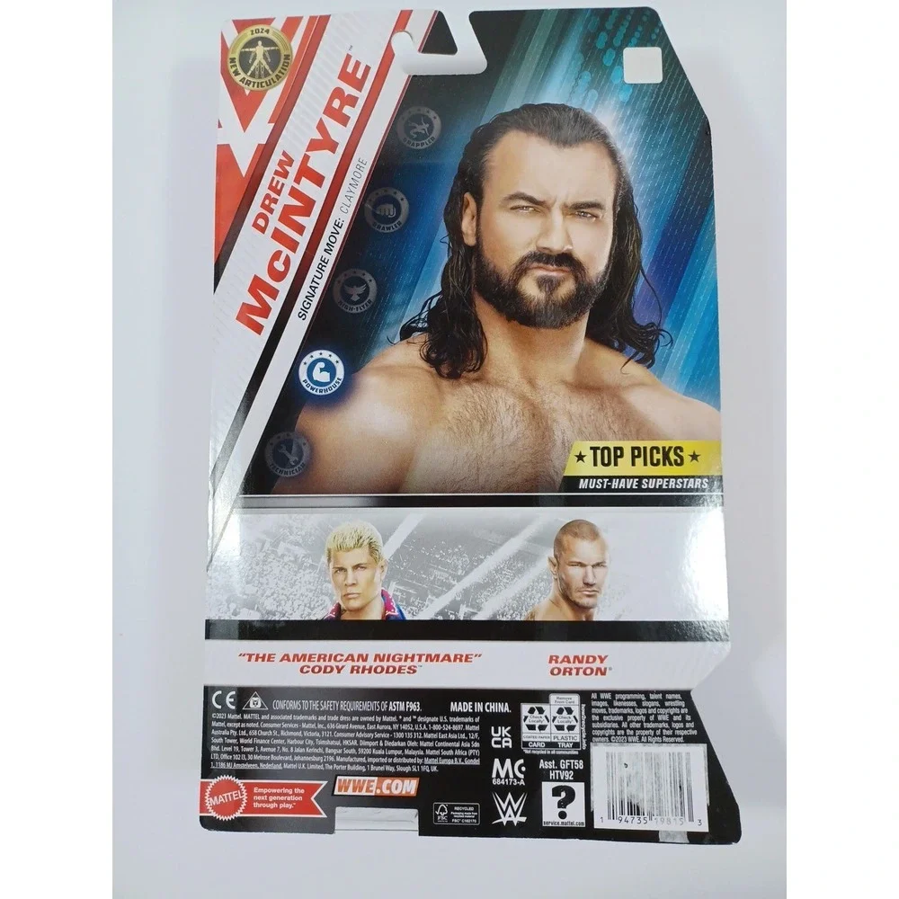 WWE‎ Top Picks Main Event Drew McIntyre- Highly Articulated- Brand New